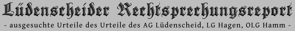 Rechtsprechung